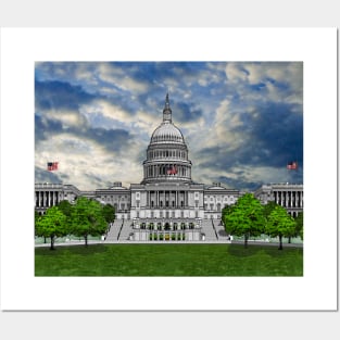 U.S. Capitol Building Posters and Art